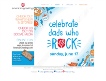 Tablet Screenshot of corporate.americangreetings.com